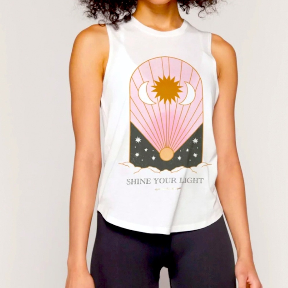 Shine Your Light Spiritual Gangster Tank Top